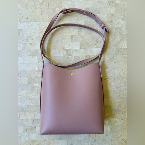 Anthropologie Bag Purse Samara Medium‎ Shoulder Peony Vegan Leather Handbag - Picture 5 of 9